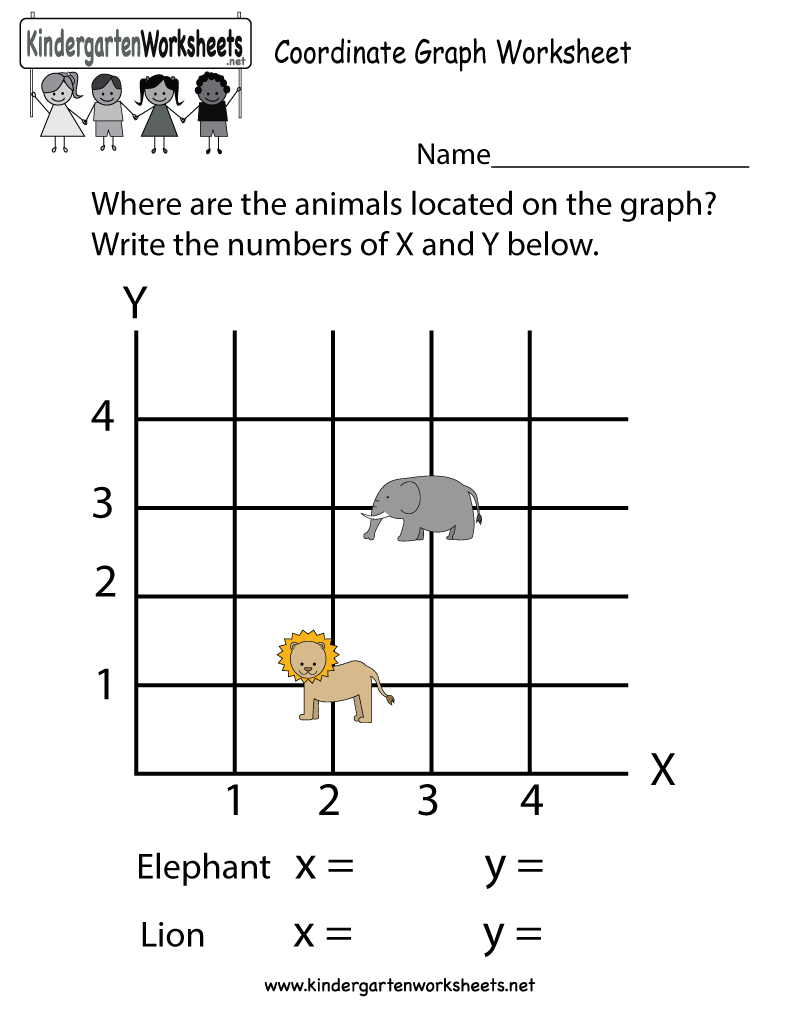 Coordinate Graph Worksheet Free Kindergarten Math Worksheet For Kids