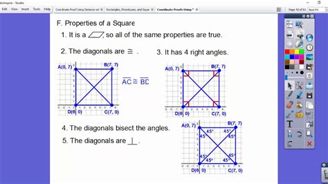 Coordinate Proof Quadrilaterals