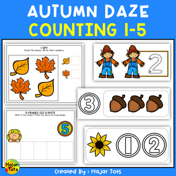 Counting 1 5 Activities For Toddlers Autumn Daze Themed By Hajar Tots