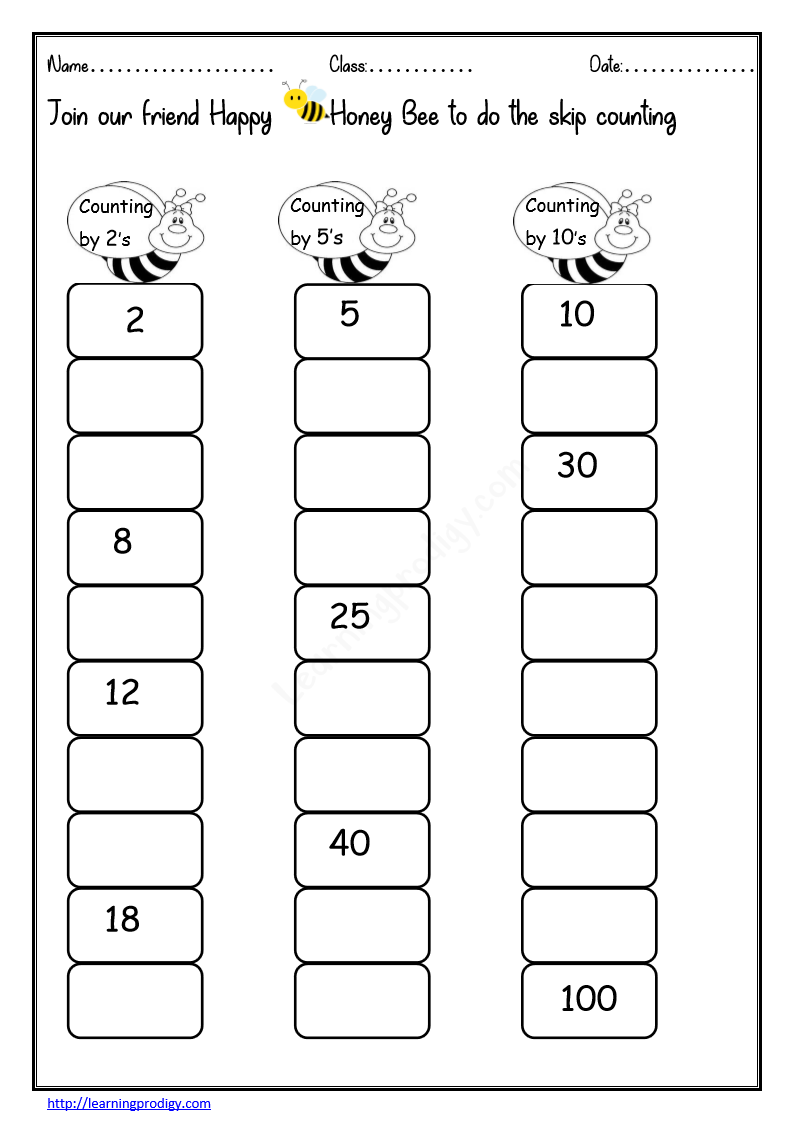 Counting By 2 S And 5 S Worksheets