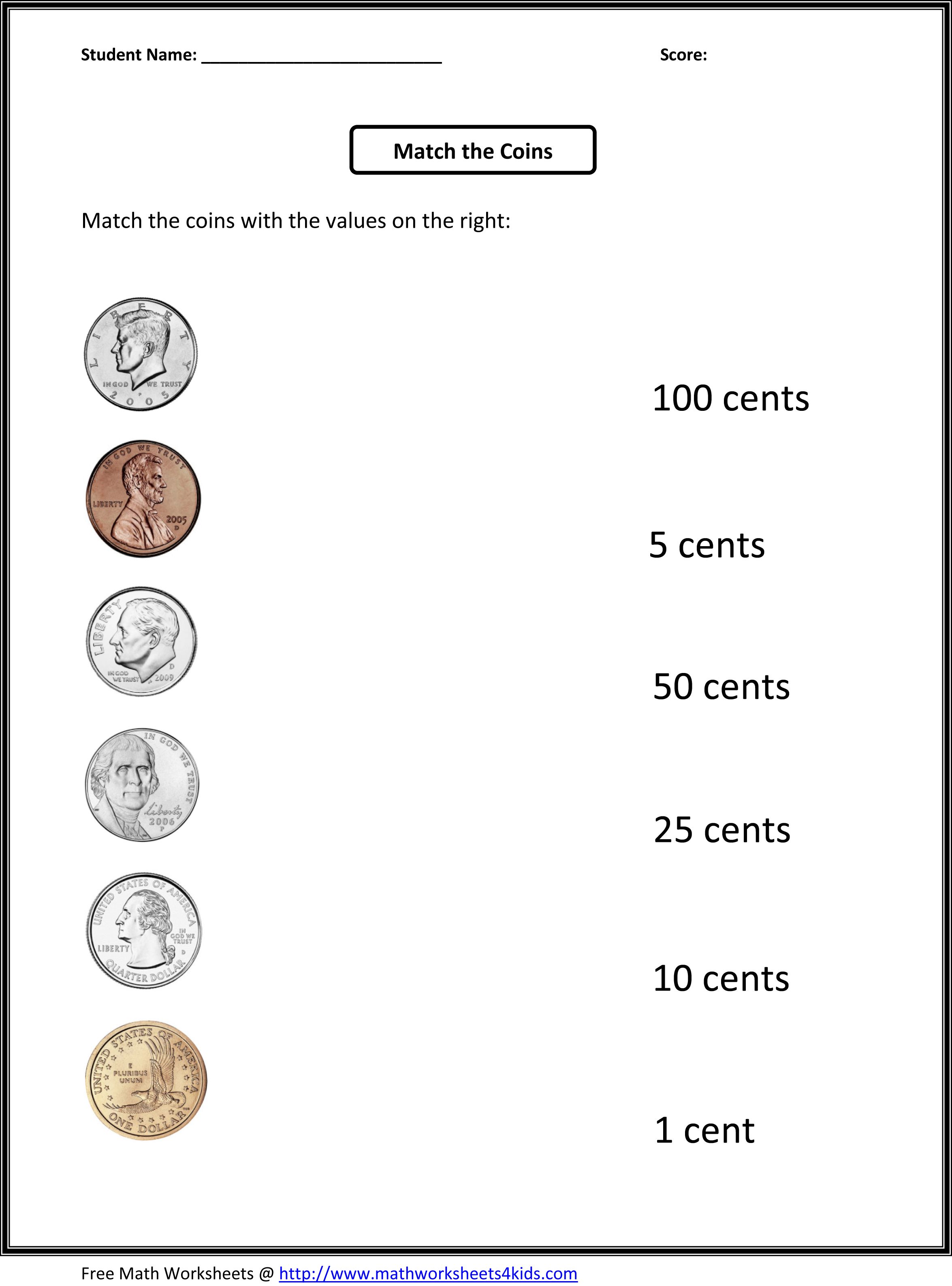 Counting Money Worksheets Pdf Free