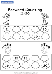 Counting To 20 Kindergarten Counting Worksheets A Wellspring