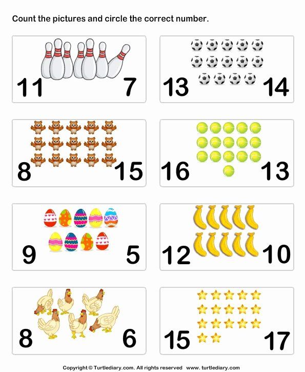 Counting To 20 Worksheet E Street Light