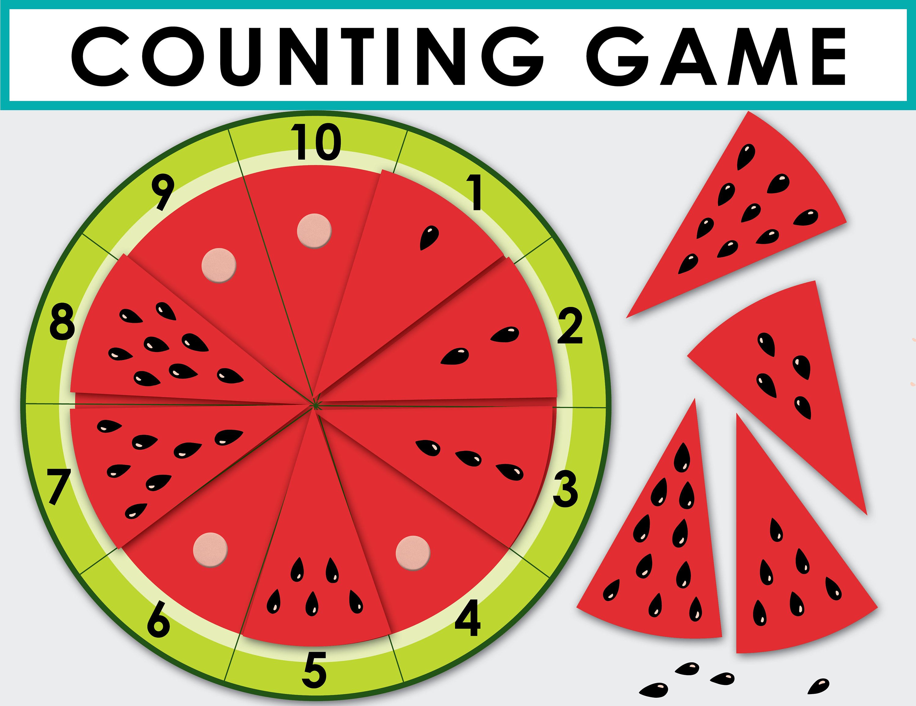 Counting Watermelon Seeds Printables For Kindergarten Lesson Planet