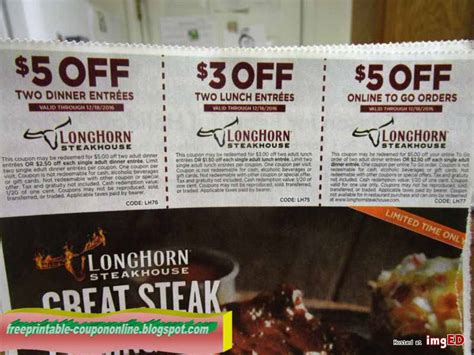 Longhorn Steakhouse Coupons