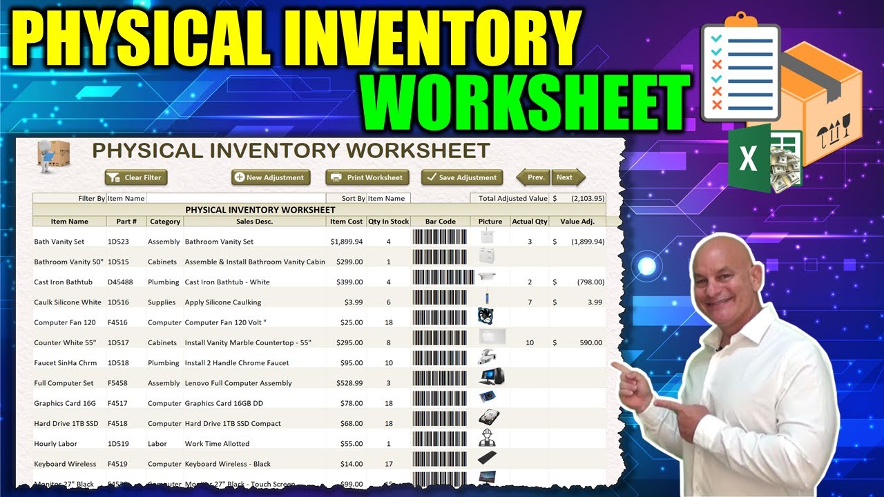 Create A Physical Inventory Worksheet Quickbooks Desktop Youtube