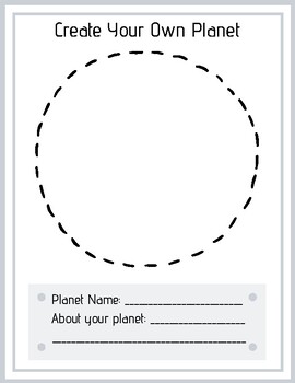 Create Your Own Planet Printable Nel 2024 Lezioni Di Inglese Scuola