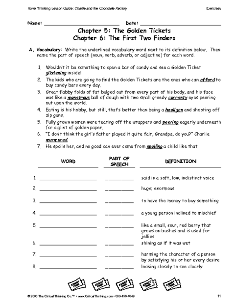 Critical Thinking Worksheet Grades 6 8 Career Choice Education World