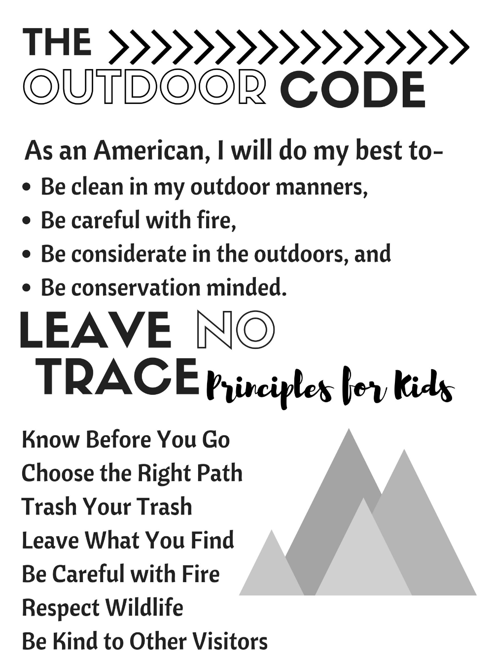 Cub Scouts How To Teach The Outdoor Code And Leave No Trace Principles For Kids Look Wider Still