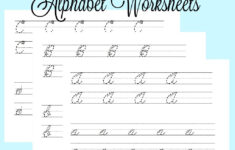 Cursive Alphabet Worksheets Teach Beside Me