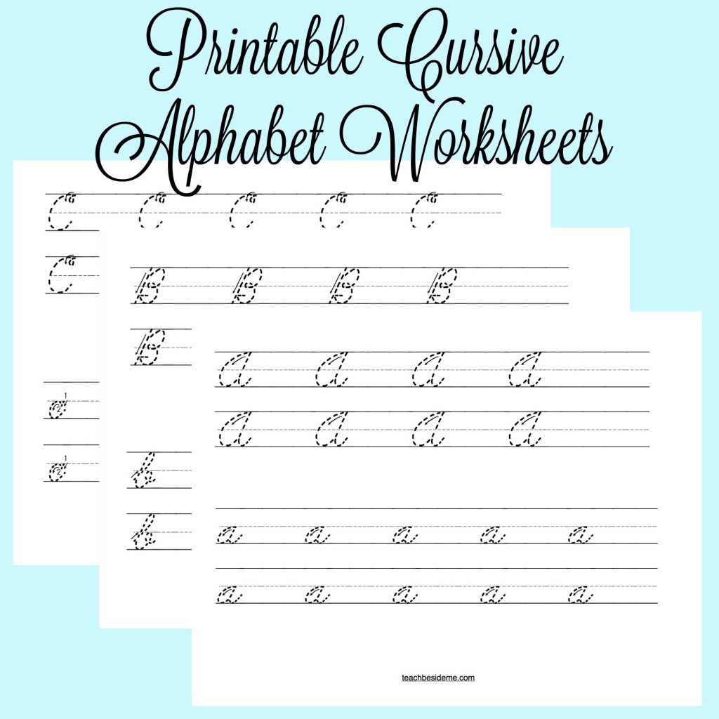 Cursive Letters Worksheets Printable