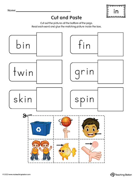 Cut And Paste Worksheets Pdf