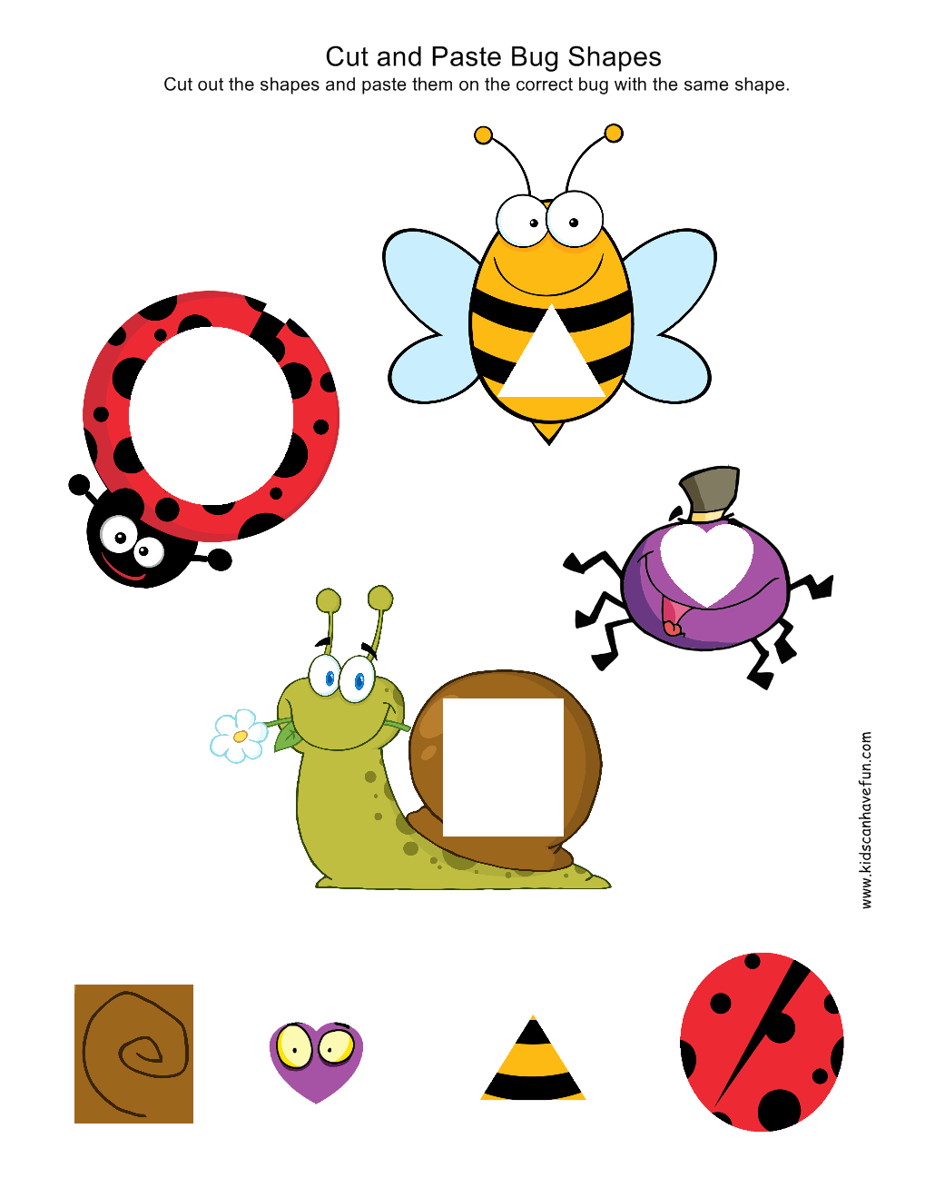 Cut And Paste Worksheets Preschool