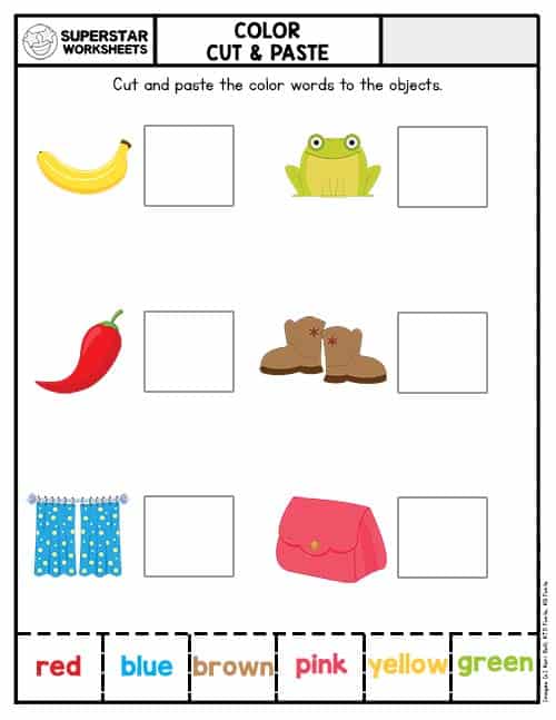 Cut And Paste Worksheets Superstar Worksheets