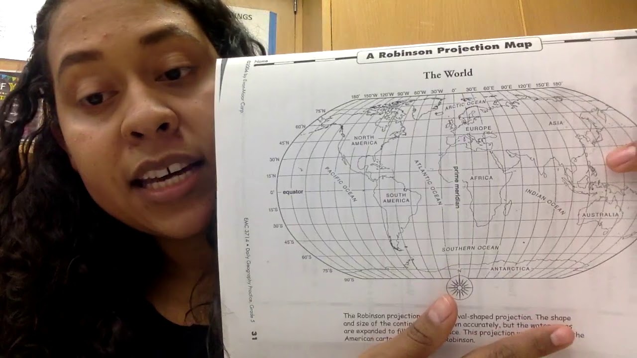 Daily Geography Week 6 A Robinson Projection Map Youtube