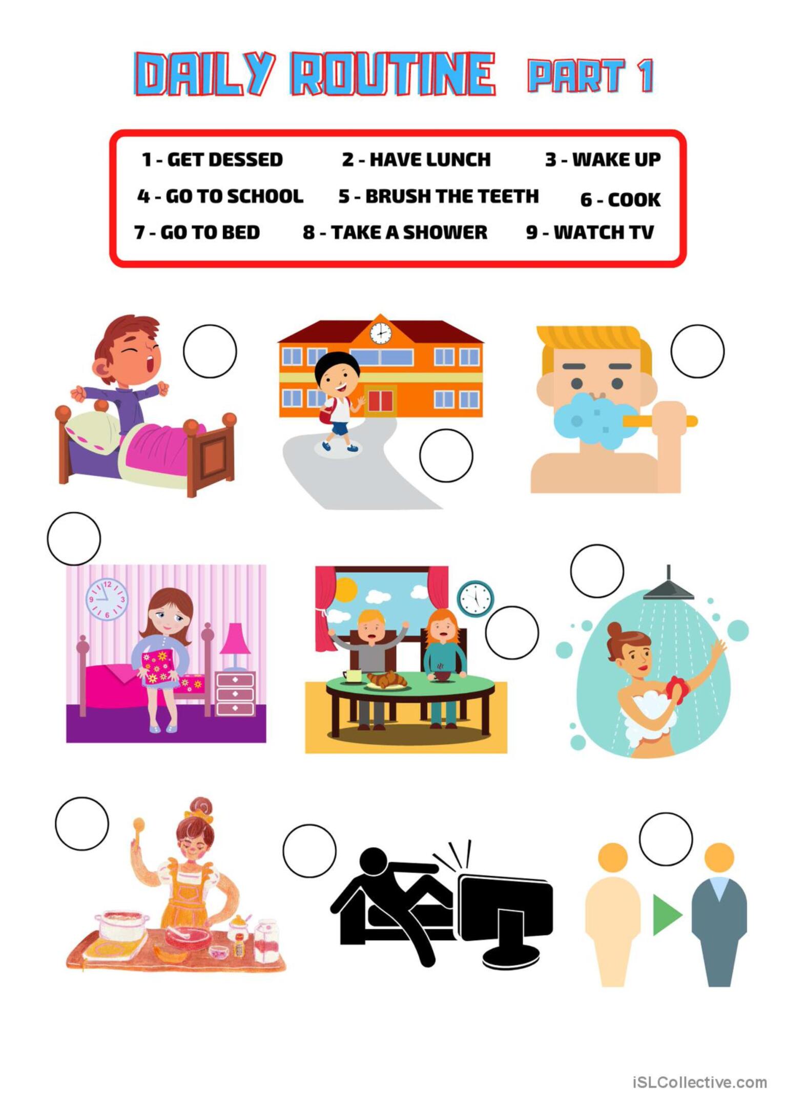 Daily Routine Verbs English Esl Worksheets Pdf Doc