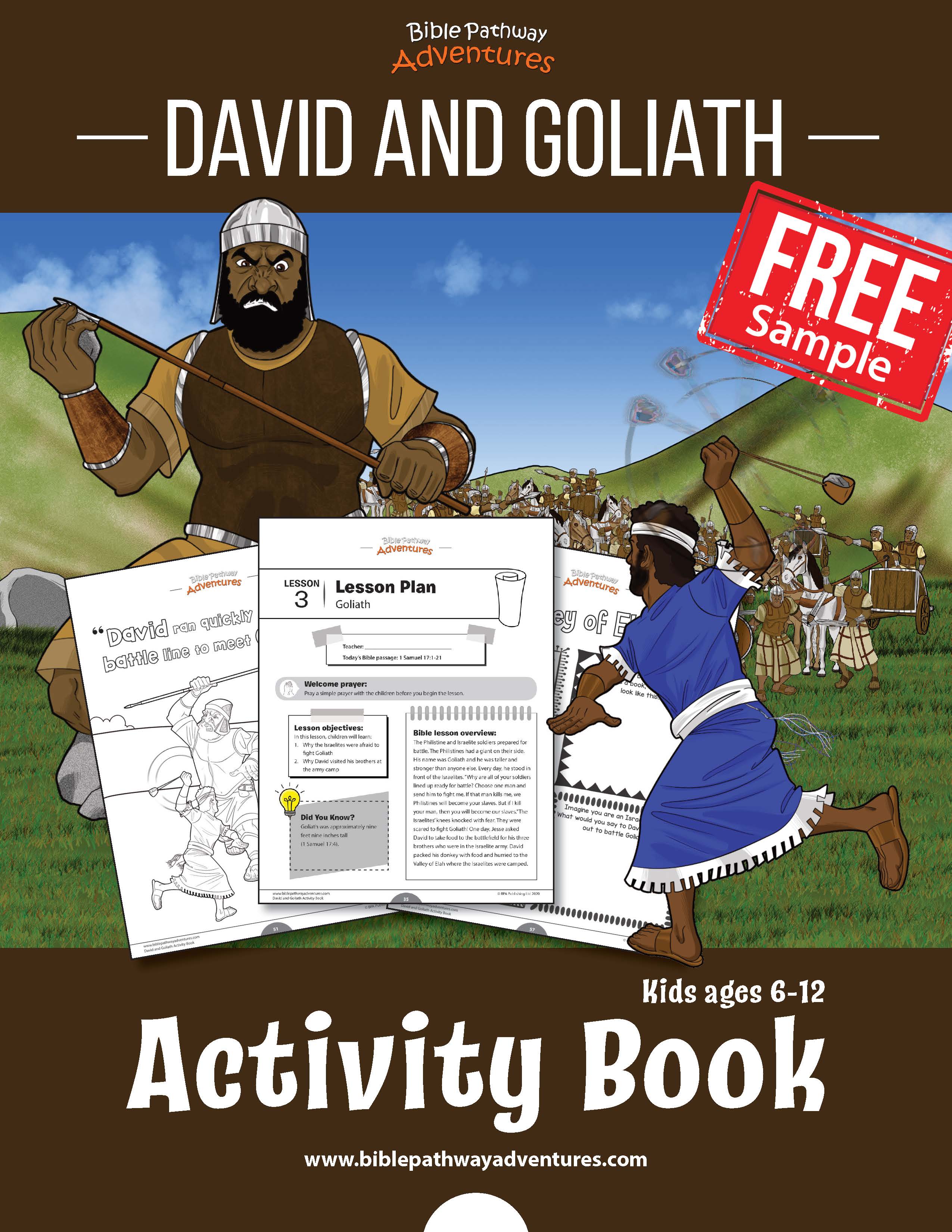 David And Goliath Activity Book Freebie Teaching Resources