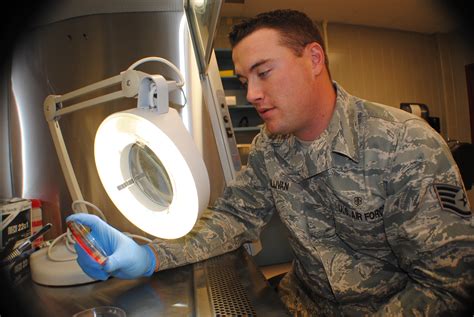 Day In The Life Of An Air Force Medical Lab Technician Air Mobility Command Article Display