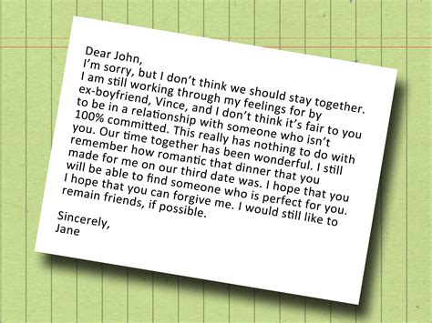 Dear John Letter Examples