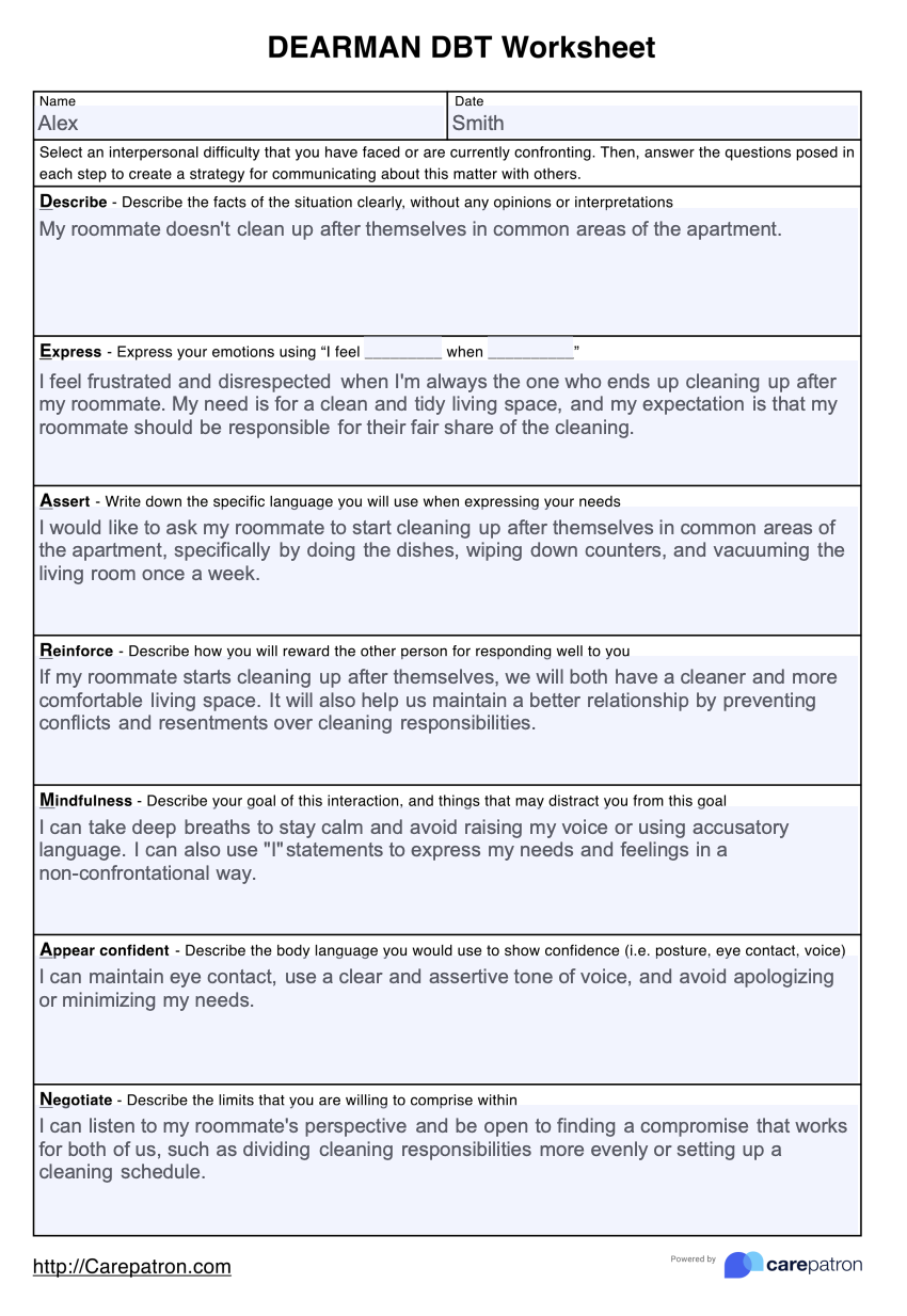 5 Ways to Use Dearman DBT Worksheet Effectively