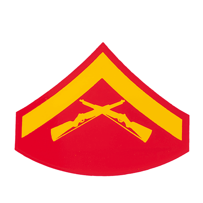 Decal E3 Lance Corporal The Marine Shop