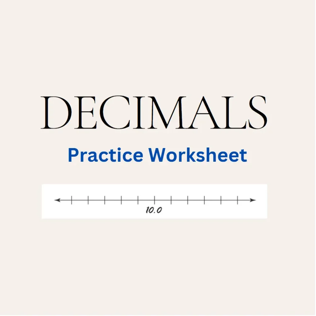 Decimals Practice Worksheet Unicminds