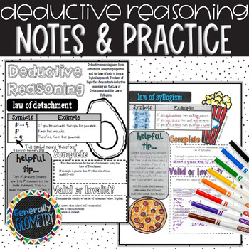 Deductive Reasoning Guided Notes Law Of Detachment Law Of Syllogism