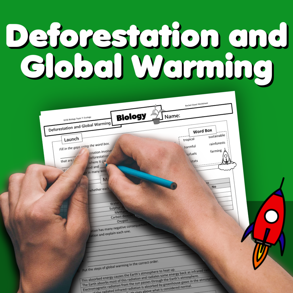 Deforestation And Global Warming Home Learning Worksheet Gcse