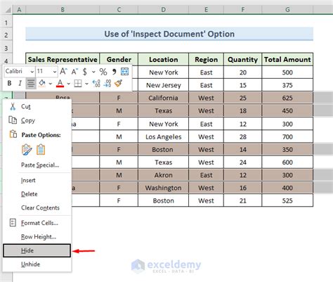 Delete All Hidden Rows Or Columns In Excel 3 Easy Ways