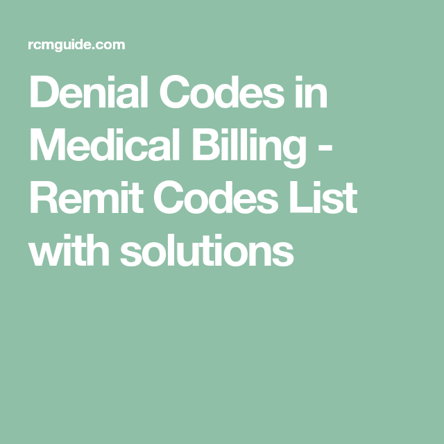 Denial Codes In Medical Billing The Ultimate Guide Etactics