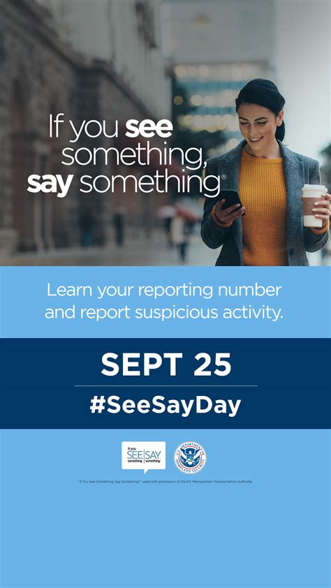 Dhs Raises Awareness On National If You See Something Say Something Day