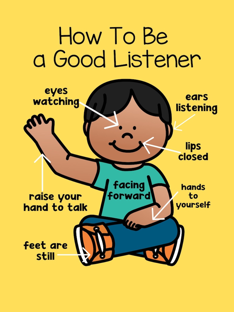 Diagram Of A Good Listener Worksheet Teacher Made