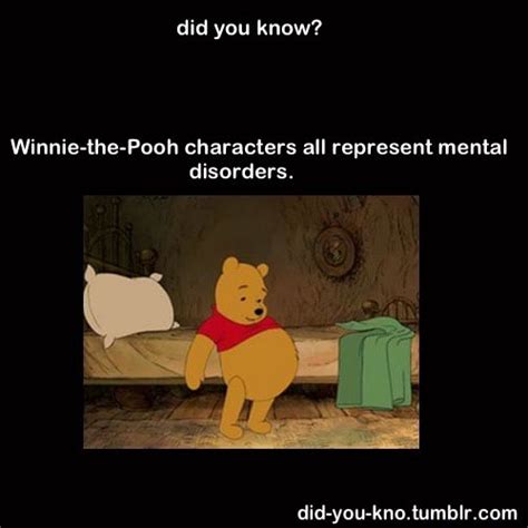 Did You Know The Winnie The Pooh Characters All Represent Mental Disorders Winnie The Pooh