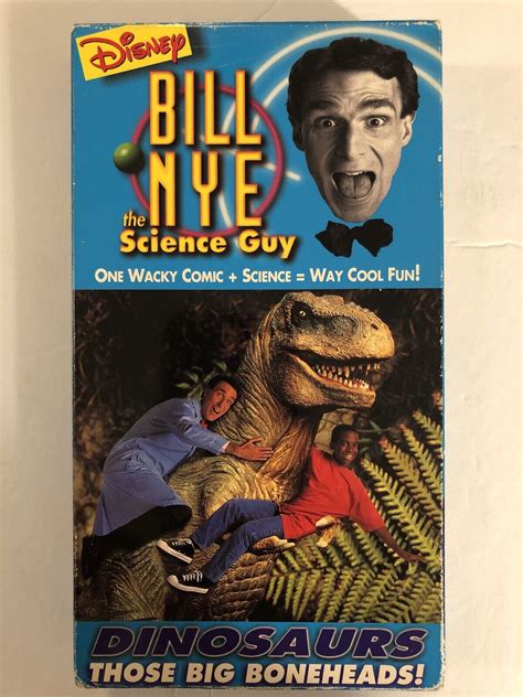 Disney Bill Nye The Science Guy Those Big Boneheads Dinosaurs Educational Vhs 765362919031 Ebay