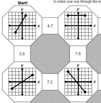 Distance And Midpoints Formulas 5 Mazes Notes 2 Foldables Tpt