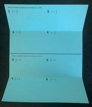 Divide Fractions And Whole Numbers Foldable By Lisa Davenport Tpt