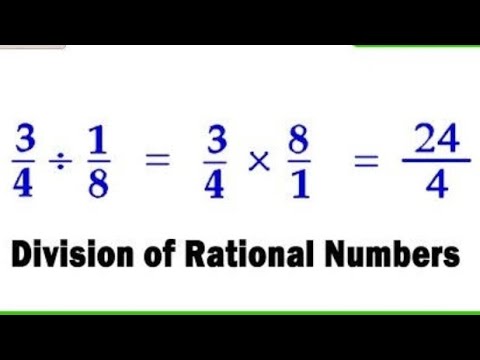 Dividing Rational Numbers Youtube