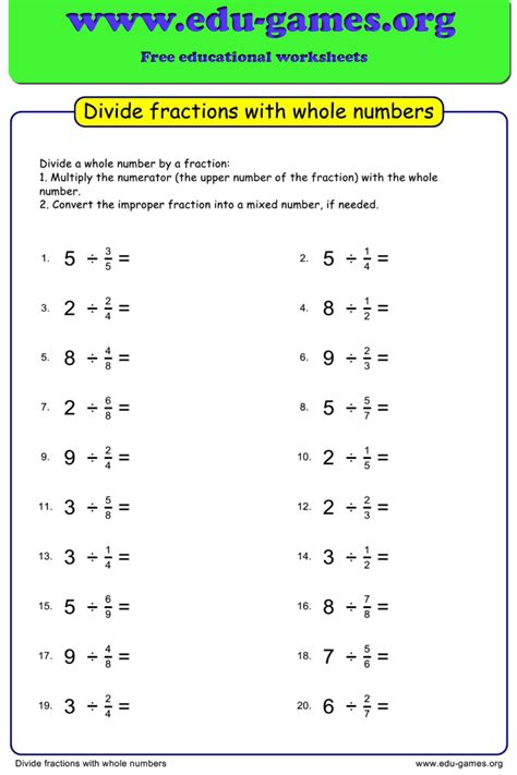 6 Ways to Divide Whole Numbers by Unit Fractions