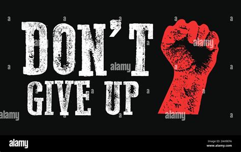 Do Not Give Up Motivation Poster Concept Vector Image