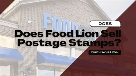 Does Food Lion Sell Stamps Does Food Lion Sell Stamps Food Lion Is Amongst The Popular Studocu