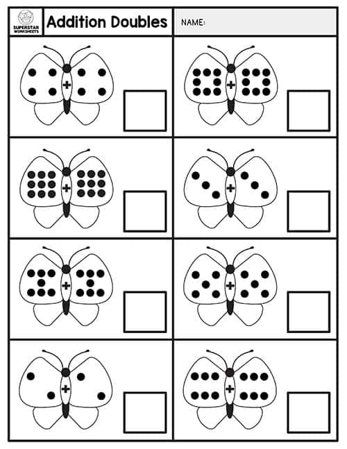 Doubles Worksheet Grade 3