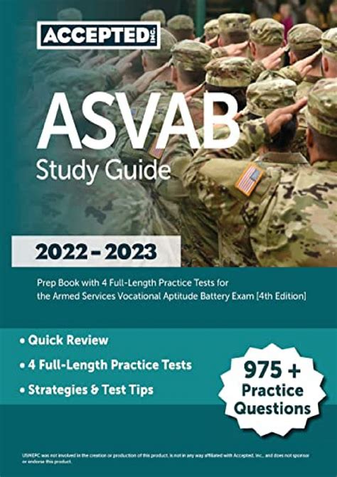 Download Book Pdf Asvab Study Guide 2022 2023 Prep Book With 4 Full Length Practice Tests For Th