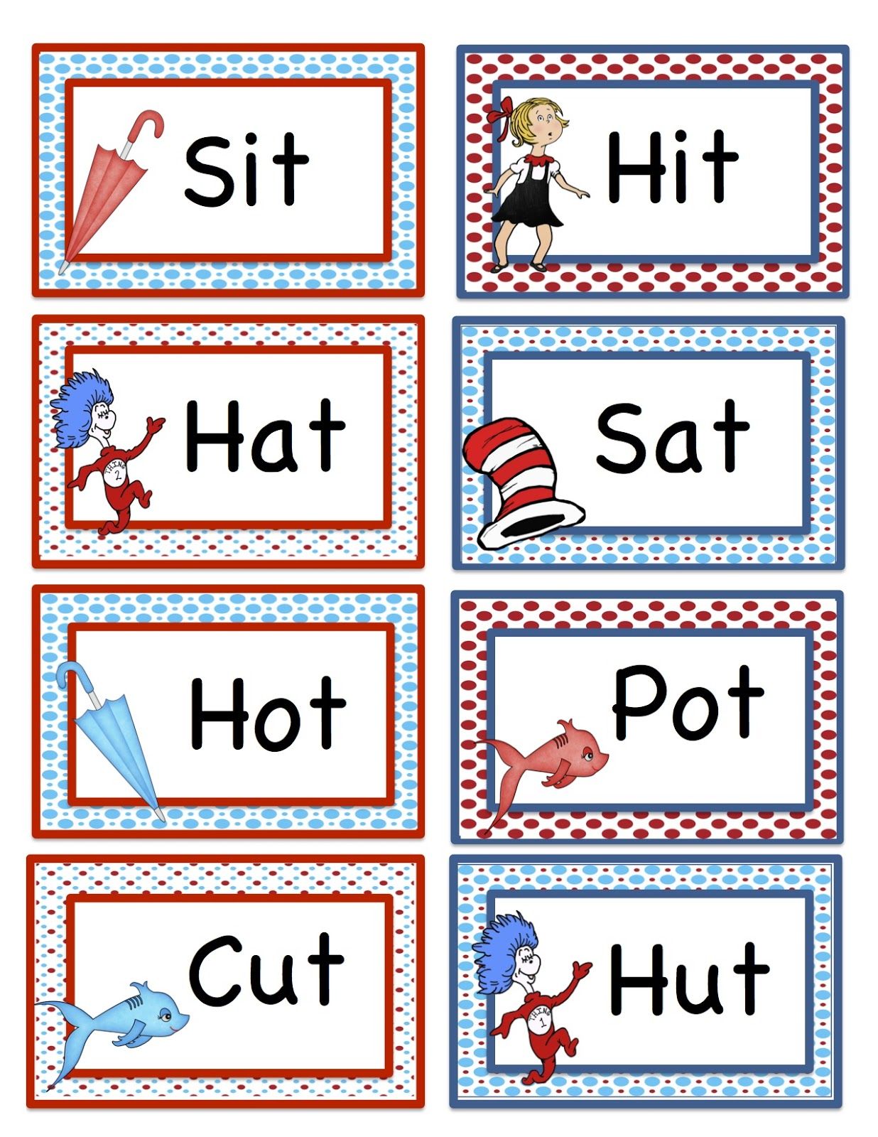 Dr Seuss Rhyming Words Worksheet Printable Word Searches