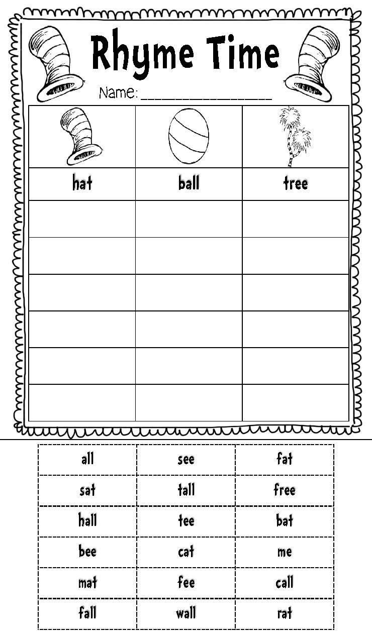 5 Fun Dr Seuss Worksheets for Kindergarten Kids