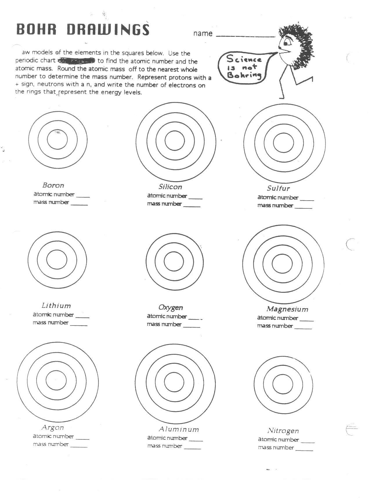 Drawing Bohr Models Worksheet Answers Pastelcolorblockvans