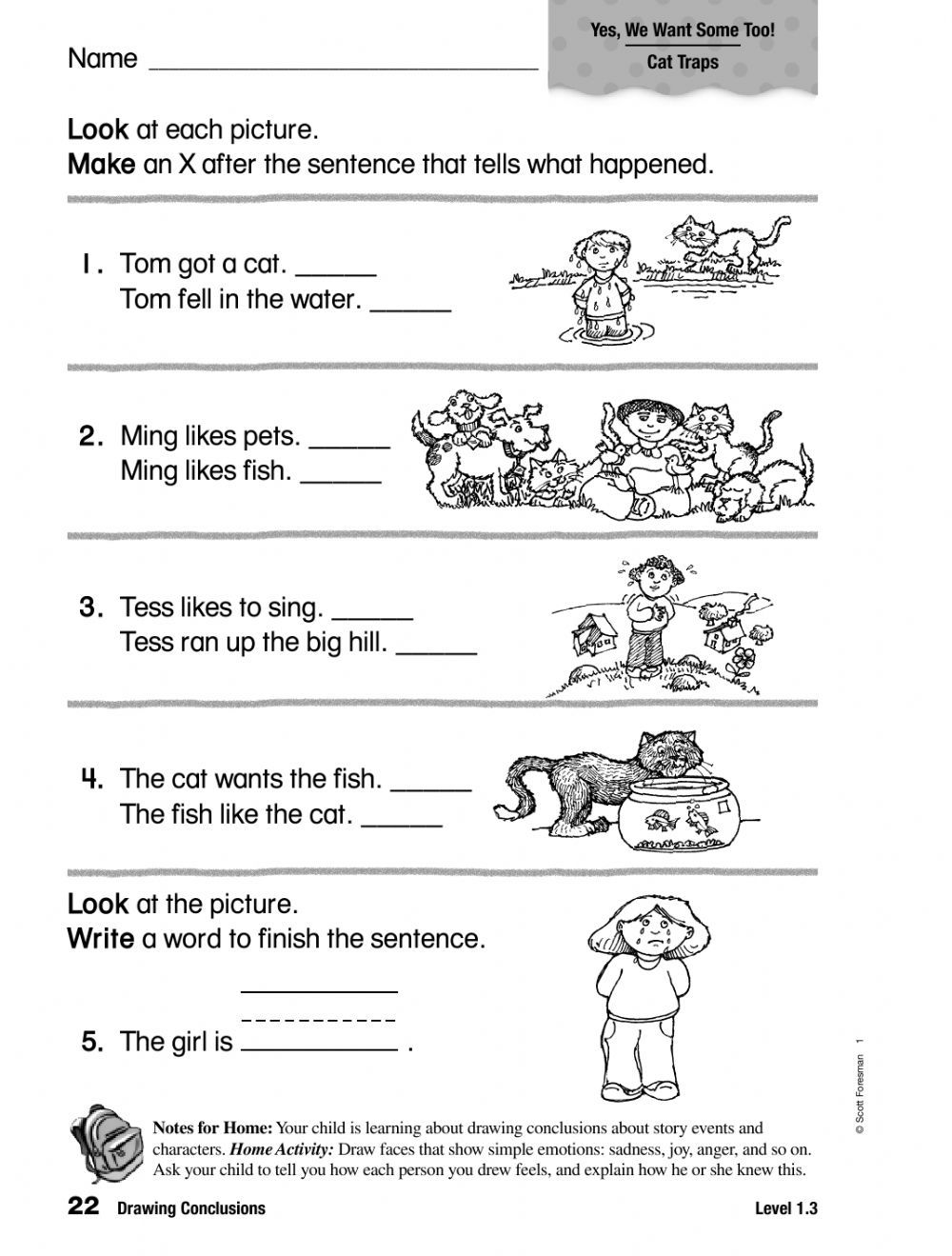 Drawing Conclusions Esl Worksheet By Dreidteacher