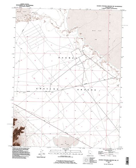 Dugway Proving Ground Nw Ut Topographic Map Topoquest