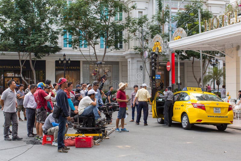 During The Filming Taxi What S Your Name Editorial Photo Image Of Theater Vintage