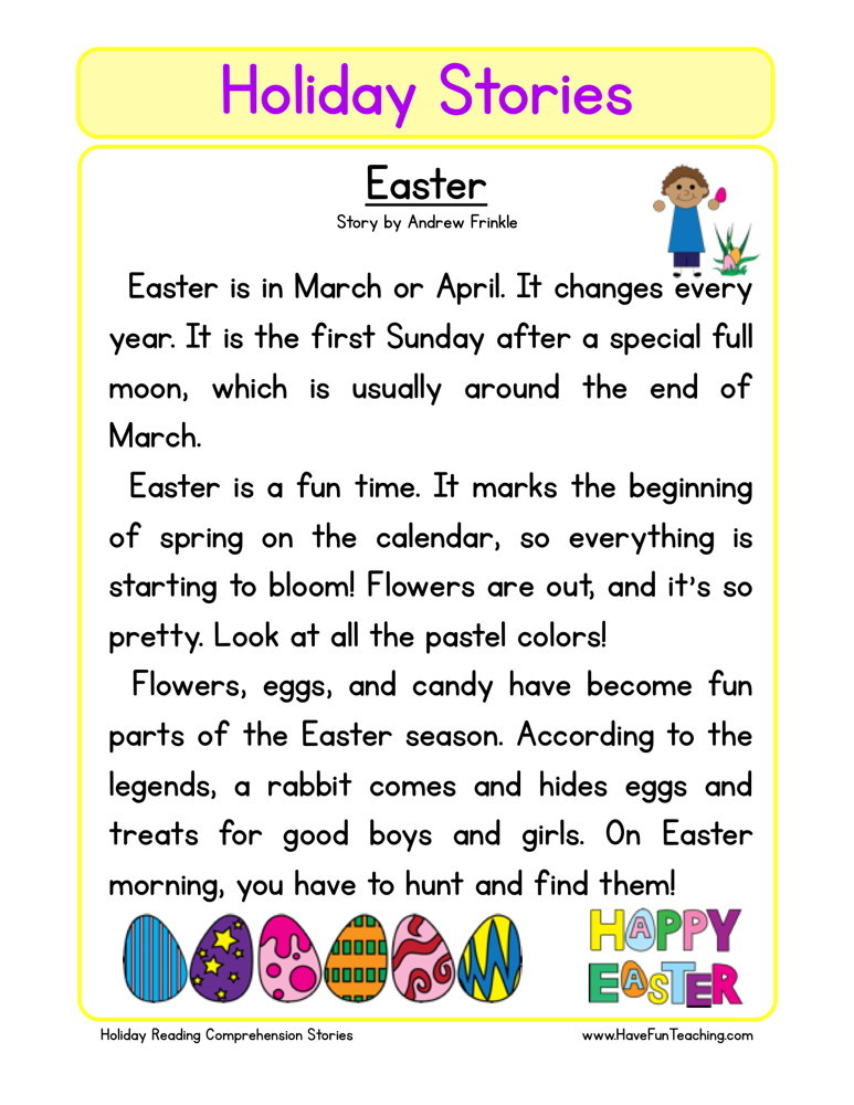 5 Easter Comprehension Worksheets to Engage Kids