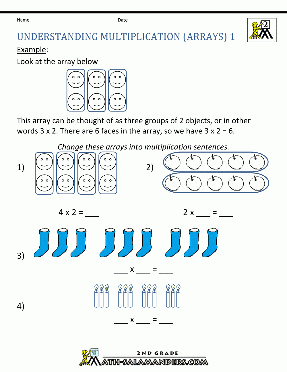 Easy Multiplication Worksheets With Pictures Alphabetworksheetsfree Com